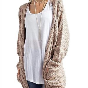 Open Front Sweater Cardigan